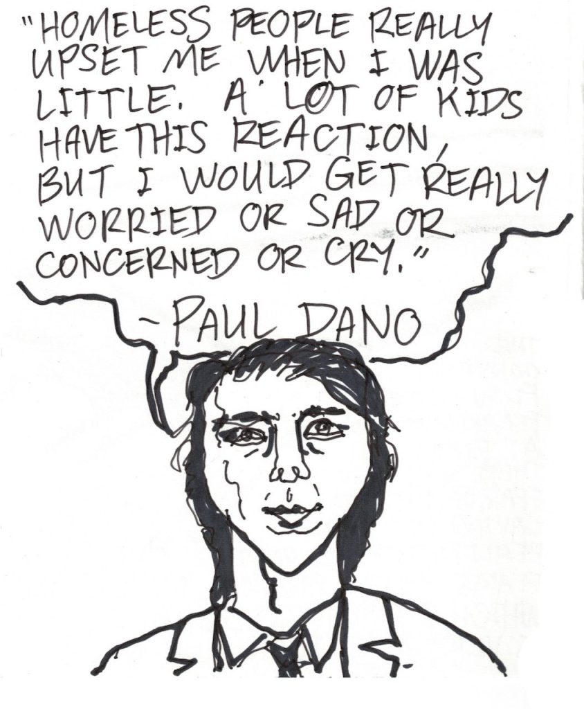 A drawn page by David Alan Goldberg from Beans 0 · Where to Sleep