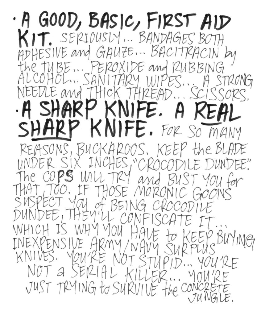 A drawn page by David Alan Goldberg from Beans 1 · Where to Potty