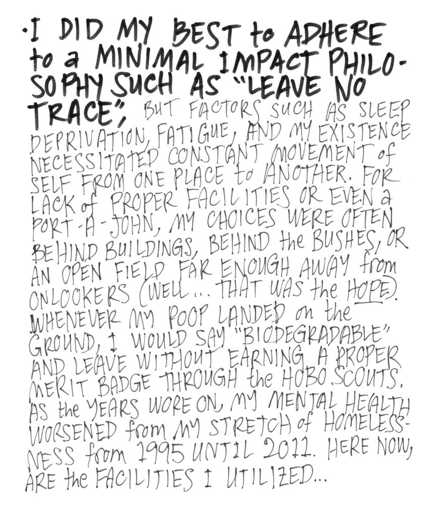 A drawn page by David Alan Goldberg from Beans 1 · Where to Potty