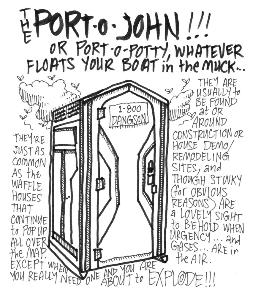 A drawn page by David Alan Goldberg from Beans 1 · Where to Potty