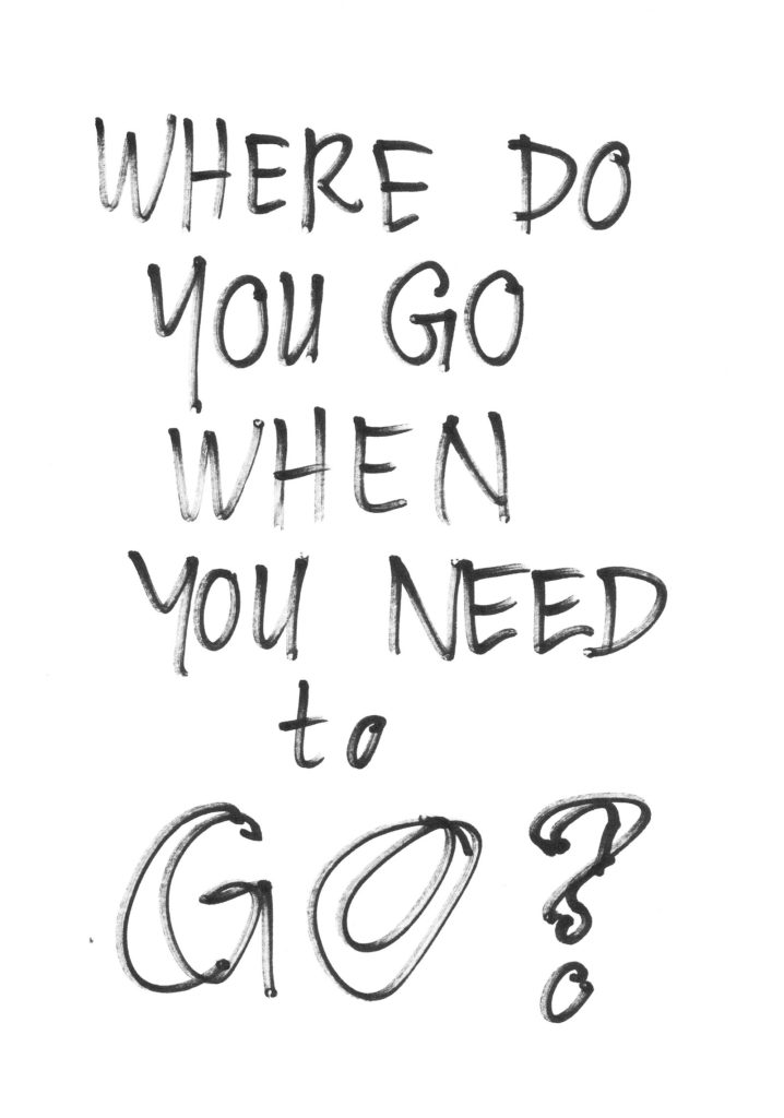 A drawn page by David Alan Goldberg from Beans 1 · Where to Potty