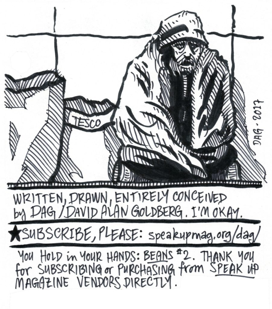 A drawn page by David Alan Goldberg from Beans 2 · What to Wear