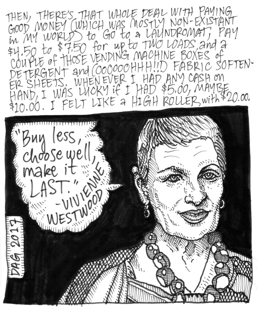 A drawn page by David Alan Goldberg from Beans 2 · What to Wear