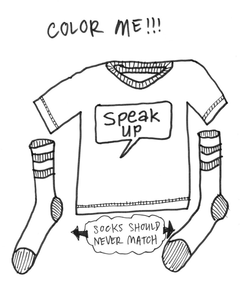 A drawn page by David Alan Goldberg from Beans 2 · What to Wear