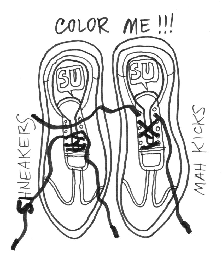 A drawn page by David Alan Goldberg from Beans 2 · What to Wear