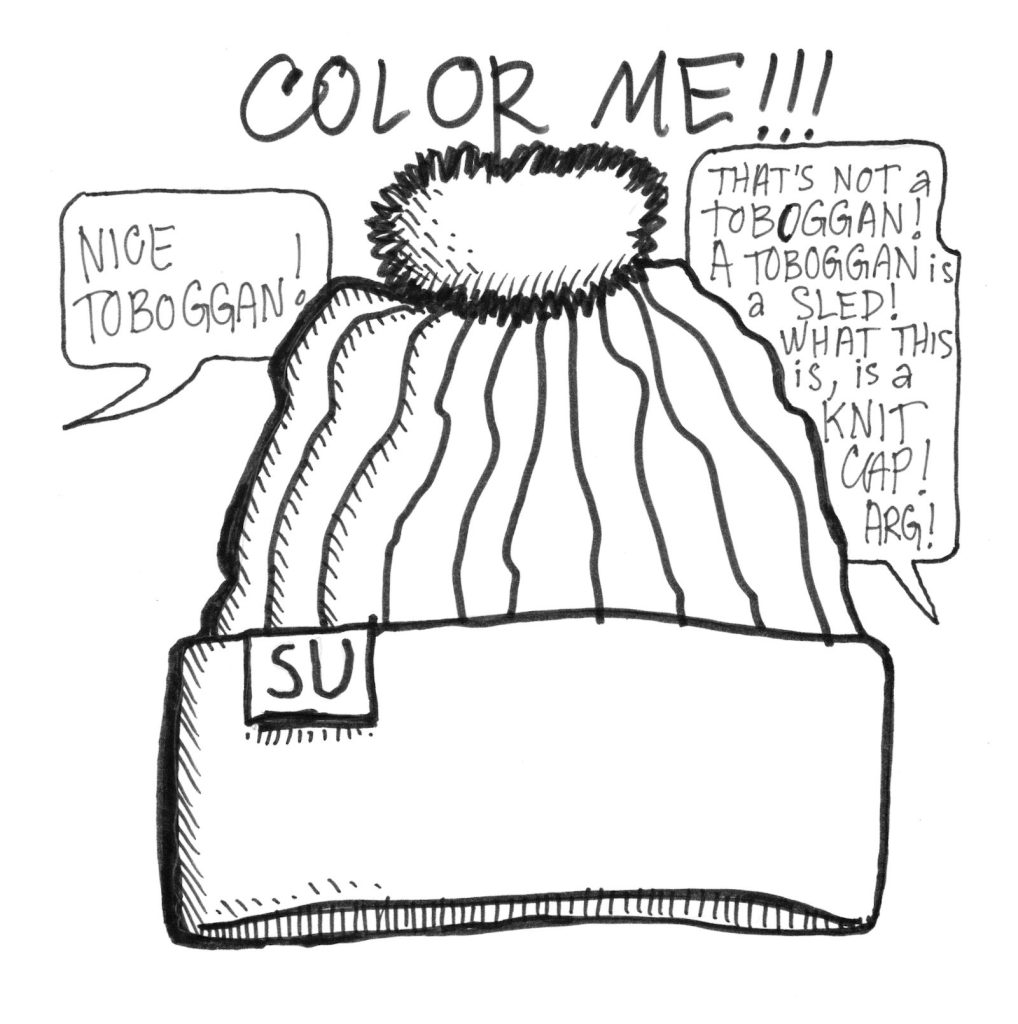 A drawn page by David Alan Goldberg from Beans 2 · What to Wear