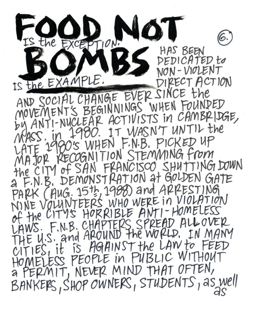 A drawn page by David Alan Goldberg from Beans 3 · The Food Issue