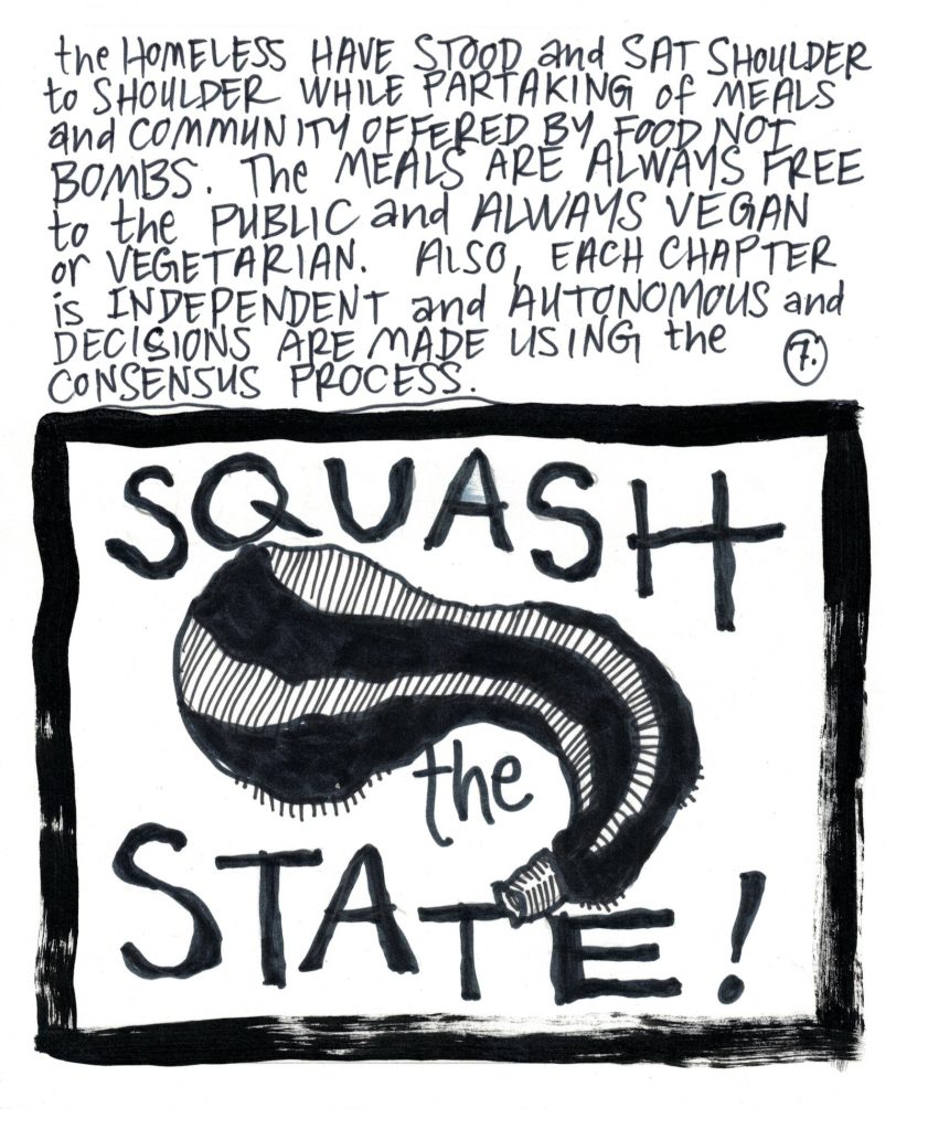 A drawn page by David Alan Goldberg from Beans 3 · The Food Issue