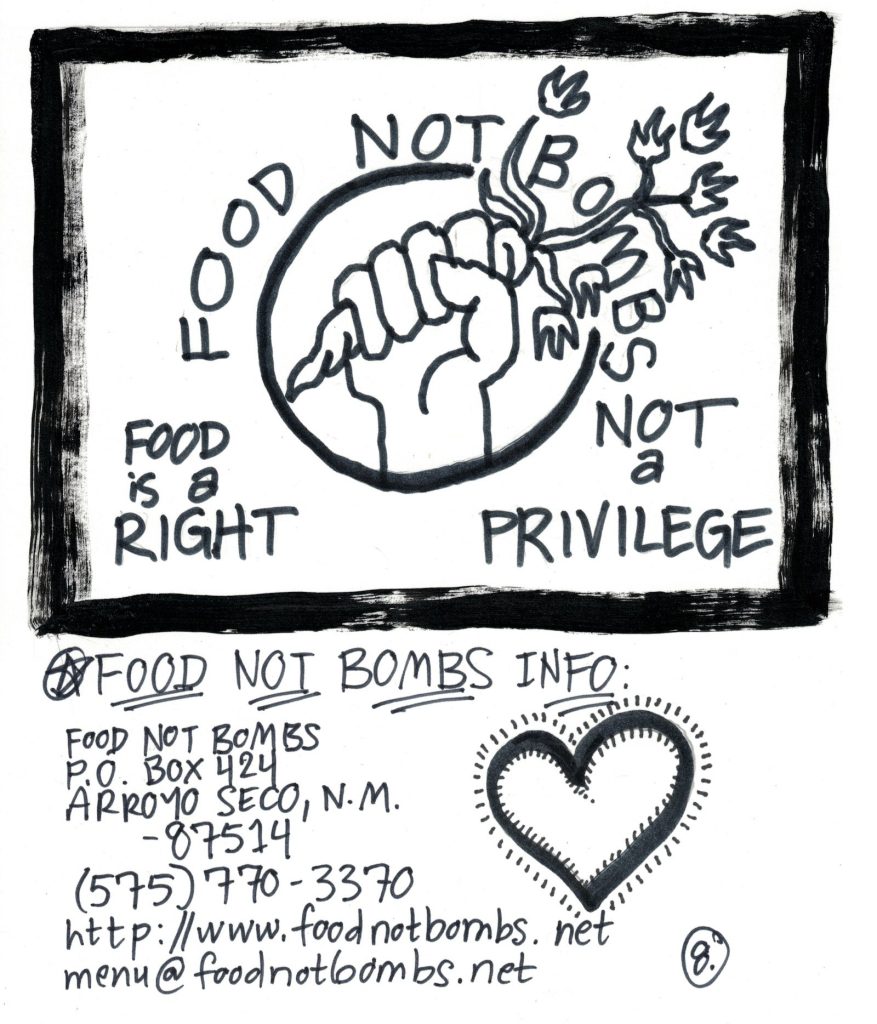 A drawn page by David Alan Goldberg from Beans 3 · The Food Issue