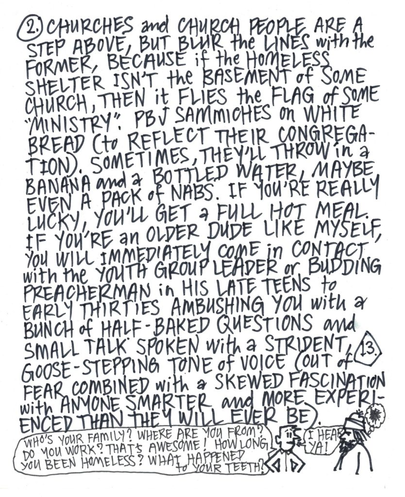 A drawn page by David Alan Goldberg from Beans 3 · The Food Issue