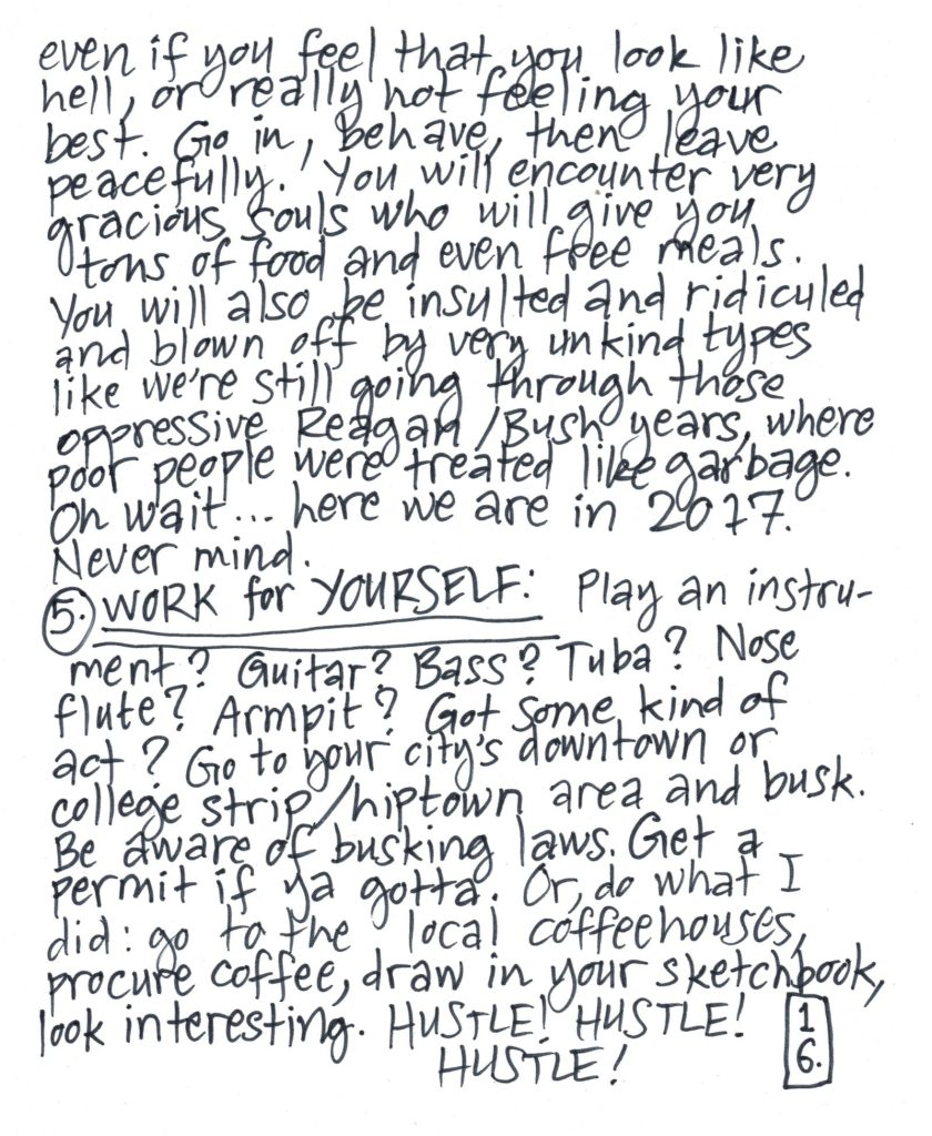 A drawn page by David Alan Goldberg from Beans 3 · The Food Issue