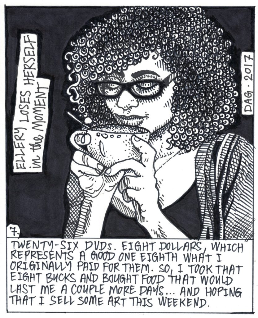 A drawn page by David Alan Goldberg from Beans 4 · Meditations on Coffee