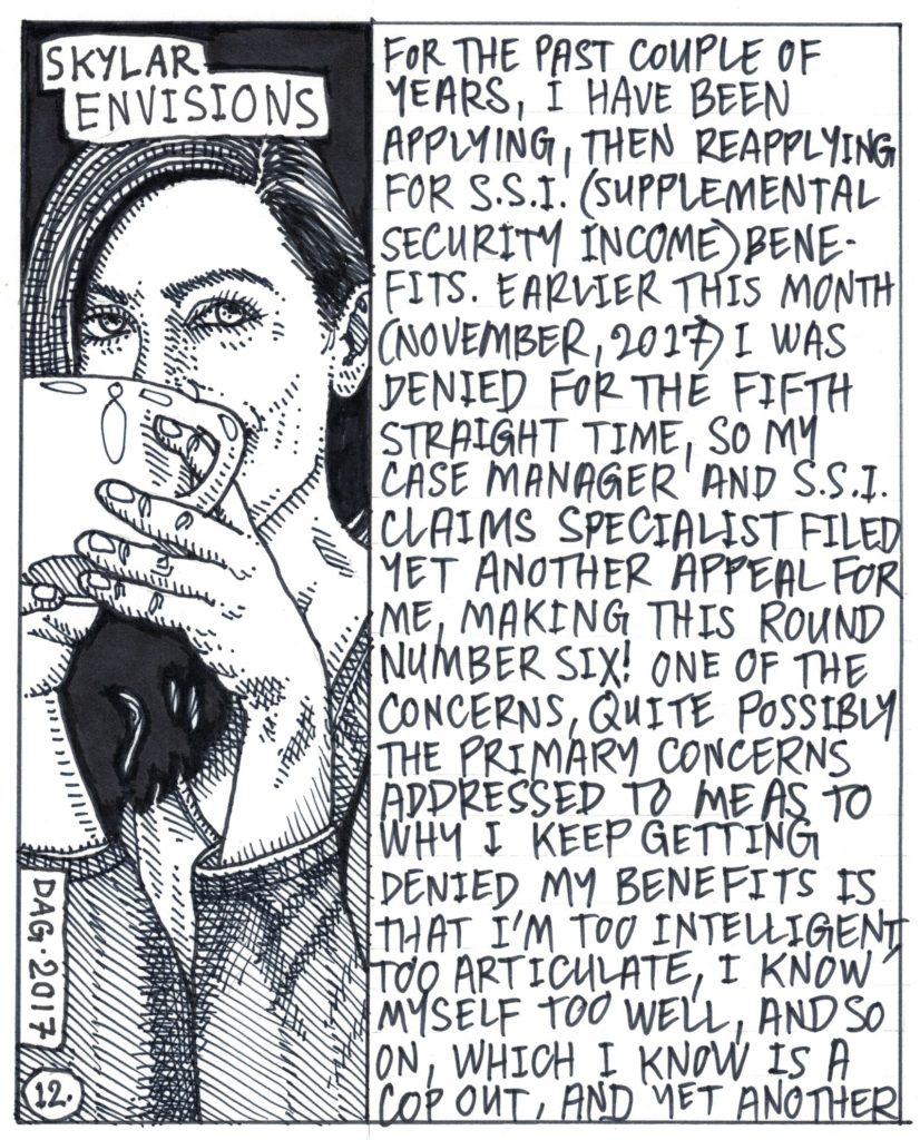 A drawn page by David Alan Goldberg from Beans 4 · Meditations on Coffee