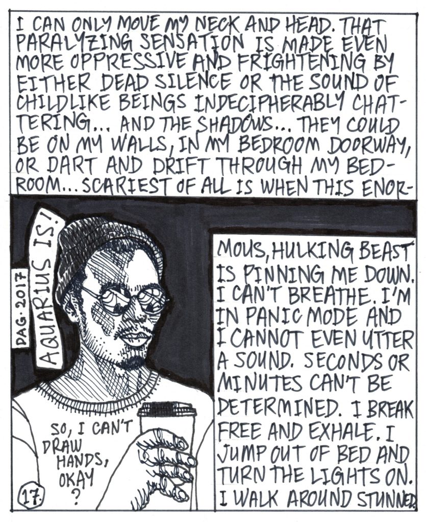A drawn page by David Alan Goldberg from Beans 4 · Meditations on Coffee