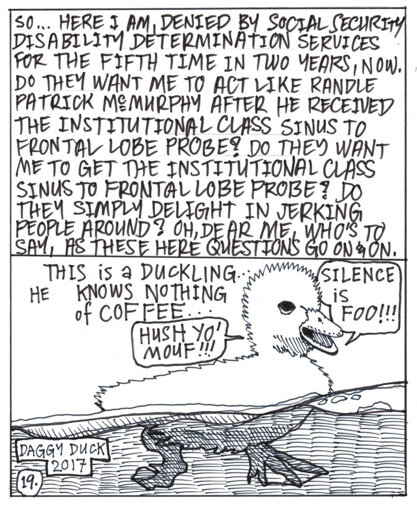 A drawn page by David Alan Goldberg from Beans 4 · Meditations on Coffee