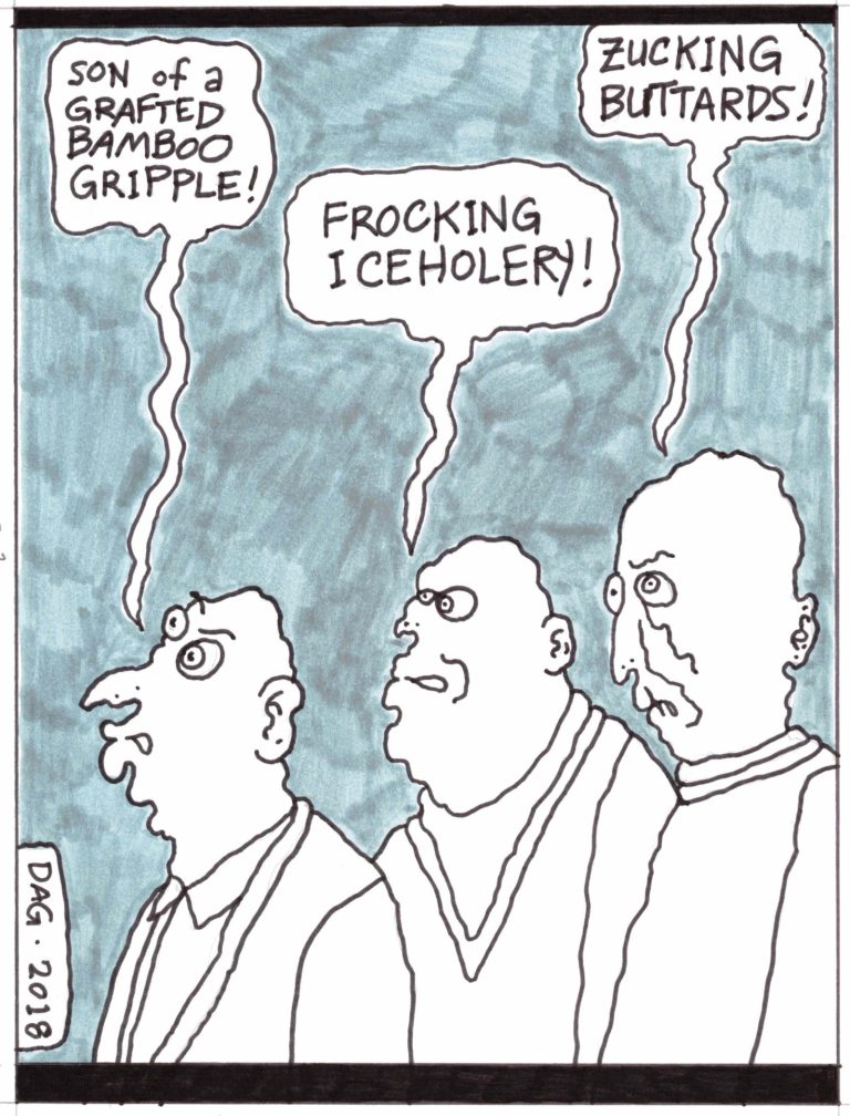 A drawn page by David Alan Goldberg from Beans 5 · Crazy