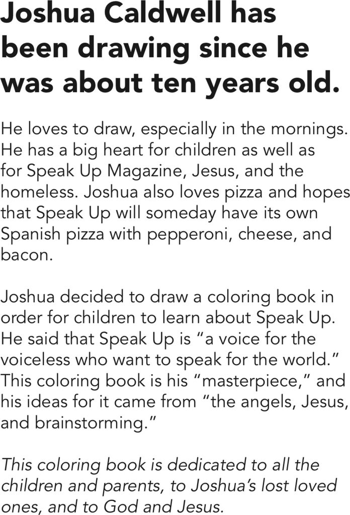 Speak Up Drawings · Joshua Caldwell, page 3