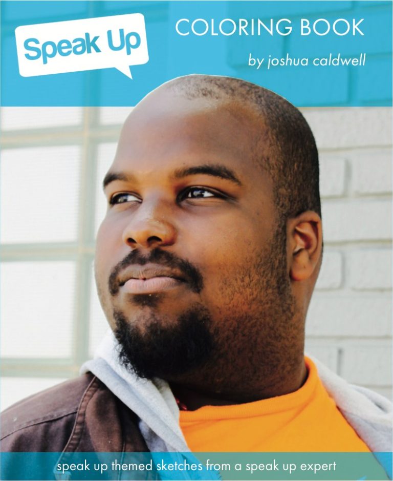 Speak Up cover — Coloring Book · Joshua Caldwell