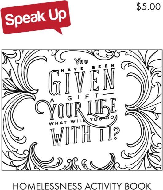 Speak Up cover — Homelessness Activity Book