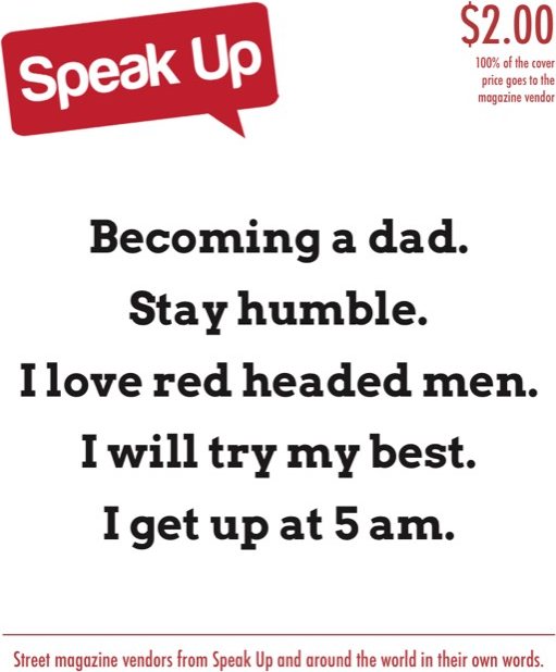 Speak Up cover — Becoming a Dad
